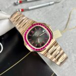 Patek Philippe Nautilus 5723 Gray Dial With Red Ruby Replica 1:1 Watch 40mm - Image 2