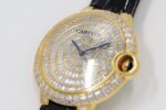 Cartier Blue Balloon Square Diamonds Sky Star Watch – Gold – Leather(1:1 replica) - Image 6
