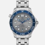 Seamaster Diver 300M Co-Axial Master Chronometer 42mm Grey Dial On Bracelet(1:1 replica)