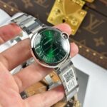 Cartier Ballon Bleu Best Replica Watch Green Dial Metal Wire AF Factory 40mm - Image 3