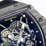 Richard Mille RM 35-01 Rafael Nadal Replica Swiss Watch ?C Skeleton Dial, NTPT Carbon Case, Black Rubber Strap - Image 3
