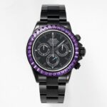 Rolex Daytona Blaken with Black DLC Coating – Modified Blue Diamond – Black(1:1 replica)