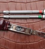 Replica Rolex Day-Date 36mm 118139-L Red Dial Stick Markers Brown Leather Strap A2836 - Image 7