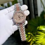 Rolex DateJust Replica Watch Custom Gold Wrapped + Moissanite Diamonds Hong Kong 41mm - Image 3