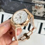 Vacheron Constantin Fake Watch Overseas Dual Time 47450 White Dial 9F Factory 42mm - Image 7