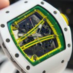 Richard Mille Best Copies Watch RM61-01 Manual Winding Yohan Blake Ceramic White ZF 42.7 50.23mm - Image 4