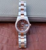 Replica Rolex DateJust 31mm 178383 Diamonds Bezel Roman Markers Brown Dial A2235 - Image 8
