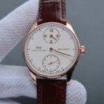 Replica IWC YLF Portuguese Regulateur RG White Dial Gold Markers A6498