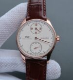 Replica IWC YLF Portuguese Regulateur RG White Dial Gold Markers A6498