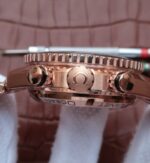 Replica Omega Planet Ocean Master Chronometer RG Black Bezel Black Dial RG Bracelet A9301 - Image 4