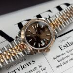 Rolex Rep 11 Watch DateJust Men s Chocolate Dial 18K Rose Gold Wrapped GM Factory 41mm - Image 2