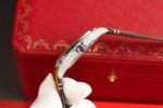 Cartier Santos White Dial Replica Watch Custom Diamonds Moissanite BV Factory 39.8mm - Image 9