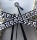 Replica Cartier High Jewelry Watches WJ306014 White Dial Red Fabric Strap - Image 11