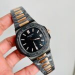 Replica PATEK PHILIPPE Nautilus 5711 DIW Carbon DIWF 1:1 Best Edition Black Textured Dial on Carbon/RG Bracelet 324CS