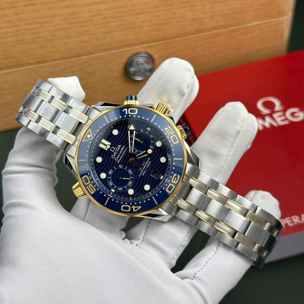 2C9EC467-5A2C-ACB7-9B56-610E0D8AD3BF.jpg Omega Best Copies Watch Seamaster Diver 300M Chronograph Dial Blue N1 Factory 44mm - Image 1