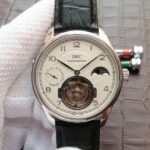 Replica IWC Portuguese Tourbillon Power Reserve Moonphase White Dial