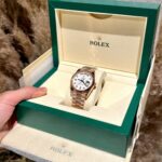 Rolex Replica Watch Day-Date Meteorite Dial With Moissanite Diamonds Hour Markers Custom Gold Wrapped GMF 40mm - Image 6