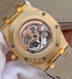 Replica Audemars Piguet JF Royal Oak 41mm 26574 YG Black Dial Leather Strap A5134 - Image 12