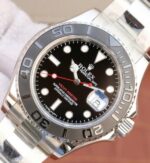 Replica Rolex Yacht-Master 116622 EW Black Dial SS Bracelet A3135 - Image 2
