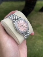 Rolex Rep 11 Watch DateJust With Diamond Bezel Pink Dial EW Factory 31mm - Image 2