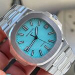 Replica PATEK PHILIPPE Nautilus 5711 3KF 1:1 Best Edition Tiffany Blue Dial on SS Bracelet A324 V2