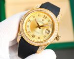 Rolex Logbook Full Luxury-Roman Diamond Dial-18k Nano-Technology 41MM-Golden(1:1 replica) - Image 3
