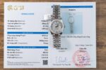 Rolex DateJust Replica Watch Mother Of Pearl Dial With Moissanite Bezel 31mm