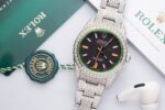Rolex DateJust Replica 1:1 Watch Full Diamond Moissanite 41mm