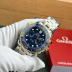 Omega Seamaster Diver 300M Chronograph Replica 11 Watch Dial Blue N1 Factory 44mm - Image 3