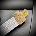 Patek Philippe Aquanaut 5072R Replica Watch White Rubber Strap PPF 35.6mm - Image 7