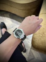 Patek Philippe Nautilus 5726 Replica 1:1 Watch Black Dial Leather Strap Factory PPF 40.5mm - Image 5