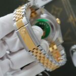 Rolex DateJust Copies Watches Yellow Champagne Dial Moissanite Diamonds Clean Factory 41mm - Image 10