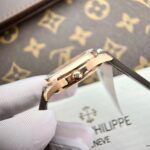 Patek Philippe Replica 1:1 Watch Aquanaut 5062 Gold Wrapped Moissanite Diamond 35.6mm - Image 5