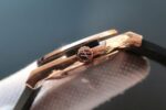 Replica Hublot Classic Fusion Tourbillon RG 45mm TF Skeleton Dial Black Gummy Strap A23J - Image 3