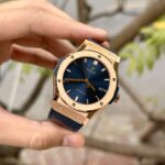 Hublot Replica 1:1 Watch Classic Fusion King Gold Blue Dial JJF Factory 42mm - Image 3