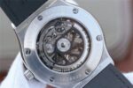 Replica Hublot Classic Fusion Tourbillon 42mm TF RG Bezel Skeleton Dial Black Gummy Strap A23J - Image 7