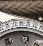 Replica Rolex DateJust 28mm Diamonds Bezel White Dial Diamonds Markers SS Bracelet A2236 - Image 11