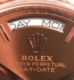 Replica Rolex Day-Date 40mm 228235 RG Noob Brown Dial Roman Markers RG Bracelet A3255 - Image 4