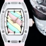 Swiss Replica Richard Mille RM 07-01 Bonbon Collection Pink Marshmallow ?C Diamond Ceramic Case, Ladies Luxury Watch - Image 3