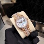 Rolex Day-Date Replica Watch Gold Wrapped Moissanite Diamonds Hong Kong 36mm - Image 5