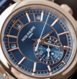Patek Philippe Replica Watch Complications 5905R Chronograph Blue Dial Leather Strap 41mm - Image 6