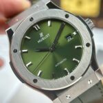 Hublot Classic Fusion Titanium Fake Watches Green Dial Weight 84 Grams Super Light JJZ Factory 42mm - Image 4
