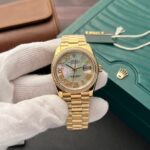 Rolex DateJust Mother Of Pearl Dial Replica Watch With Diamonds 36mm - Image 4