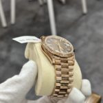 Rolex Replica Watch Day-Date 228235 Gold Wrapped Chocolate Dial GM V3 40mm - Image 6