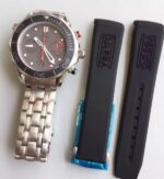Replica Omega Seamaster 300m Diver ETNZ Regatta Co-Axial Chronograph Gray Dial SS Bracelet A7753 - Image 7