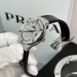 Hublot Classic Fusion Replica Watch With Full Moissanite Black HBF 38mm - Image 4