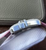 Replica Cartier High Jewelry Watches WJ306014 Pink Dial Pink Fabric Strap - Image 4