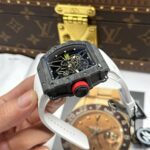 Richard Mille RM35-01 Rafael Nadal Carbon NTPT Best Copies Watches White Rubber Strap ZF Factory 49,9x43mm - Image 5
