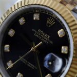 Rolex DateJust Replica Watches Black Dial Moissanite Diamonds Clean Factory 41mm - Image 6