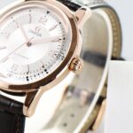 Omega Seamaster Series Mechanical Watch 40mm Italian Imported Calfskin Black Leather(1:1 replica) - Image 6